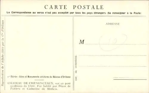 Künstler Ak Duval, C., Chenonceaux Indre et Loire, Chateaus de la Loire, Automobile Circuits