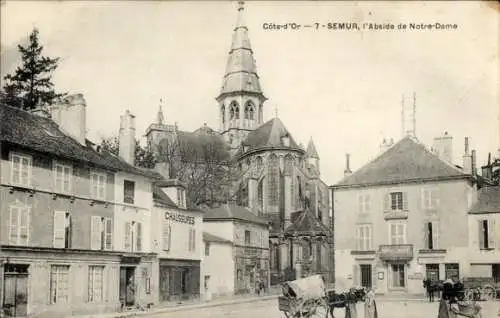 Ak Semur en Auxois Côte-d’Or, l'Abside de Notre-Dame