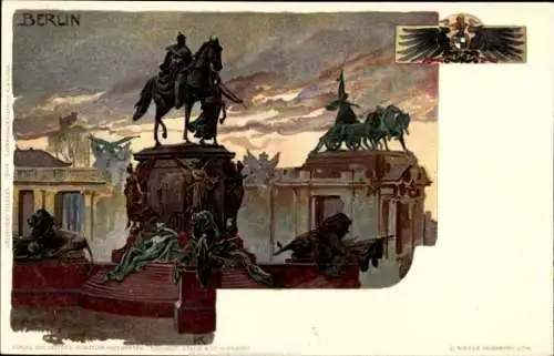 Litho Berlin Mitte, Kaiser Wilhelm Nationaldenkmal