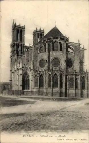 Ak Mantes la Jolie Yvelines, Kathedrale