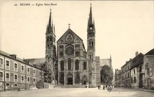 Ak Reims-Marne, Saint-Remi-Kirche