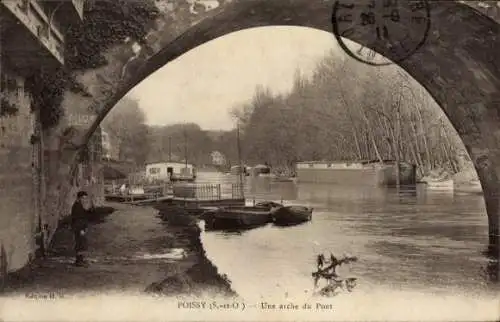 Ak Poissy-Yvelines, Ein Bogen der Brücke