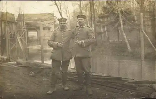 Foto Ak Deutsche Soldaten in Uniformen, Portrait, I WK