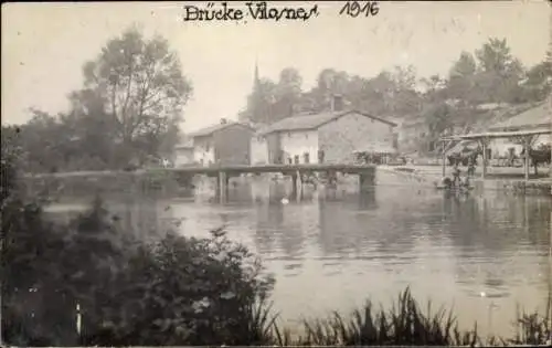 Foto Ak Villaines Essonne, Brücke