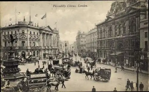 Ak West End London City England, Piccadilly Circus