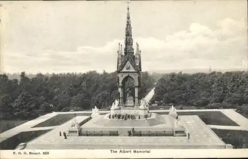 Ak London City England, Albert Memorial