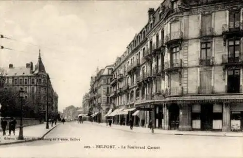 Ak Belfort Beffert Beffort Territoire de Belfort, Boulevard Carnot