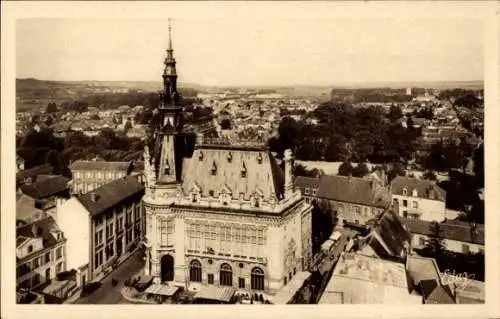 Ak Sens-Yonne, Panorama des nördlichen Teils der Stadt