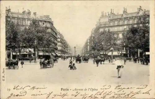 Ak Paris IV, Avenue de l’Opera