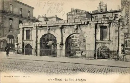 Ak Nîmes Gard, Porte d’Auguste