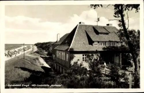 Ak Seeheilbad Zingst an der Ostsee, HO-Gaststätte Kurhaus