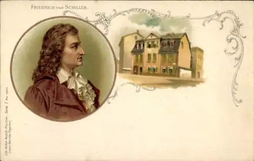 Litho Friedrich von Schiller, Schillerhaus