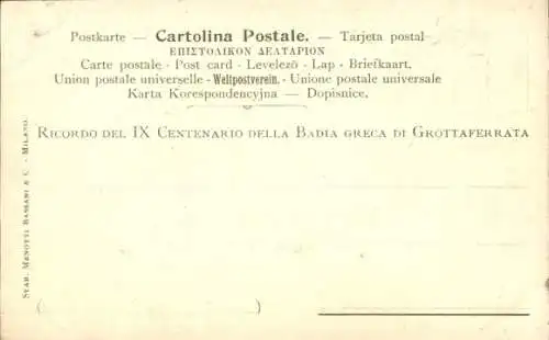 Litho IX Centenario della Badia Greca di Grottaferrata