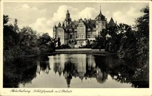 Ak Bückeburg im Kreis Schaumburg, Schlosspark, Palais