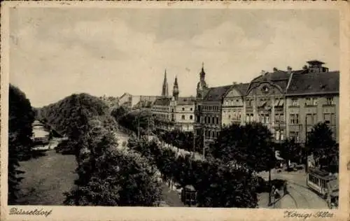 Ak Düsseldorf am Rhein, Königs-Allee