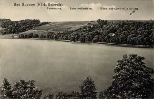 Ak Buckow in der Märkischen Schweiz, Schermützelsee, Landhaus Mittag