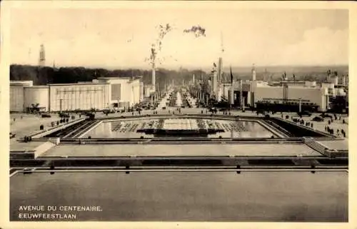 Ak Brüssel Brüssel, Ausstellung 1935, Avenue du Centenaire