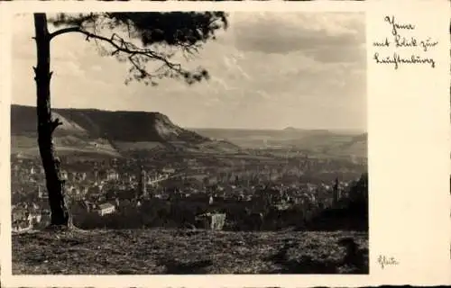 Ak Jena in Thüringen, Panorama, Leuchtenburg