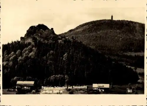 Ak Jiřetín pod Jedlovou Sankt Georgenthal Reg. Aussig, Burg Tolštejn, Ruine Tollenstein, Tannenberg