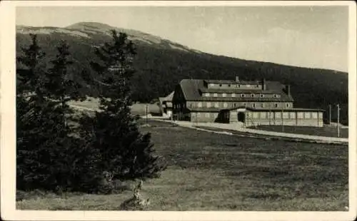 Ak Spindleruv Mlýn Spindlermühle Riesengebirge Region Königgrätz, Špindlerova bouda, Spindlerbaude