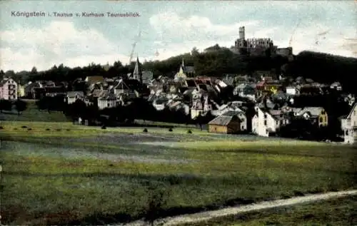 Ak Königstein im Taunus, Gesamtansicht vom Kurhaus Taunusblick