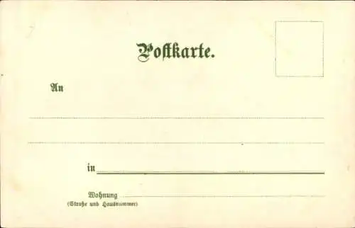 Künstler Litho Wielandt, M., Koblenz, Kaiser Wilhelm Denkmal, Boote, Deutsches Eck