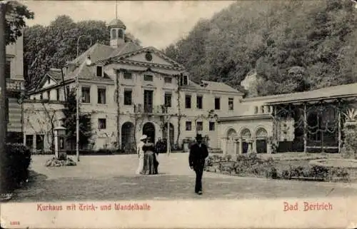 Ak Bad Bertrich an der Mosel Eifel, Kurhaus, Trink- und Wandelhalle