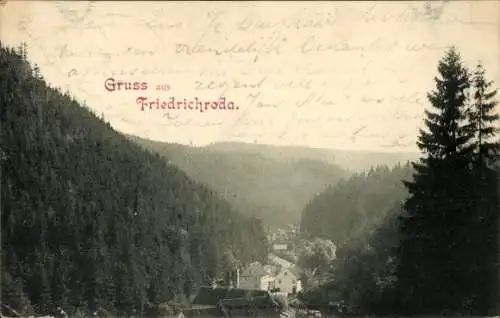 Ak Friedrichroda im Thüringer Wald, Panorama