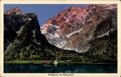 Ak Sankt Bartholomä Schönau am Königssee, Panorama