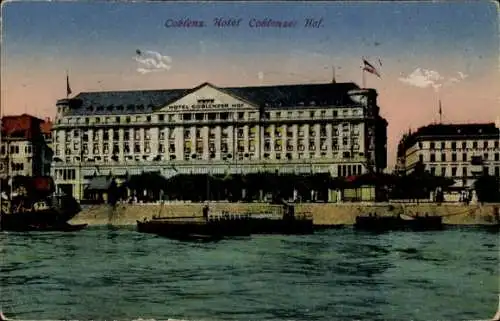 Ak Koblenz am Rhein, Hotel Coblenzer Hof