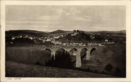 Ak Daun in der Eifel, Brücke, Gesamtansicht