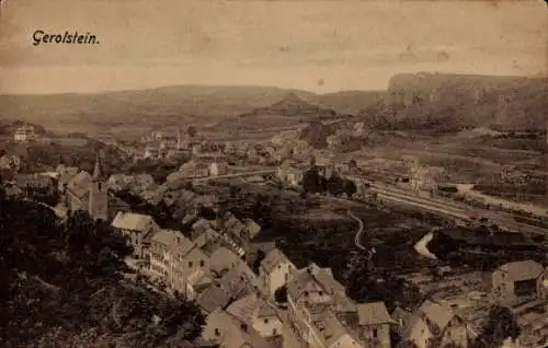 Ak Gerolstein in der Eifel, Luftaufnahme, Gesamtansicht