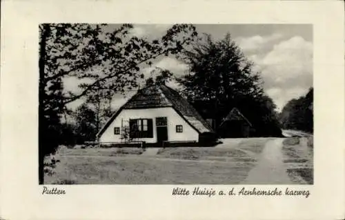 Passepartout Ak Putten Gelderland, Witte Huisje, Arnhemsche karweg