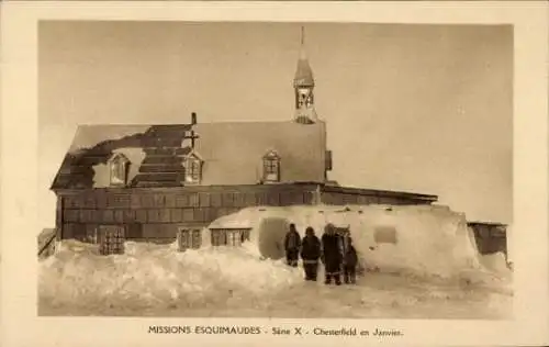 Ak Chesterfield Nunavut Kanada, Mission Esquimaudes, Kirche, Missionnaires Oblats de Marie Immaculee