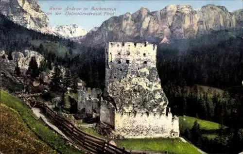 Ak Buchenstein in Tirol Livinallongo del Col di Lana Veneto, Ruine Andras