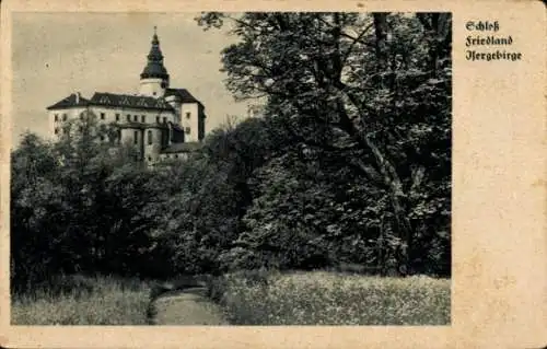 Ak Frýdlant v Čechách Friedland in Böhmen Reg. Reichenberg, Schloss