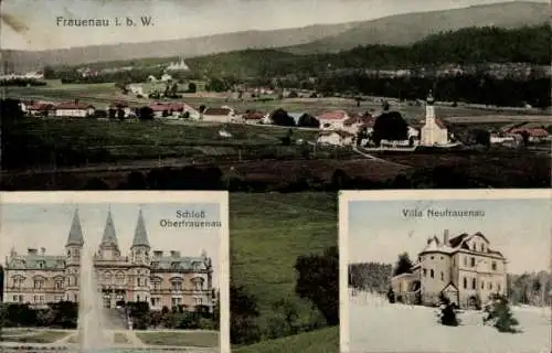 Ak Frauenau in Niederbayern, Schloss Oberfrauenau, Villa Neufrauenau