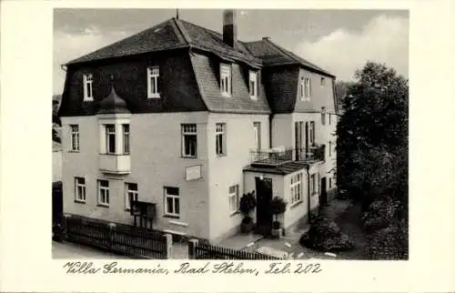 Ak Bad Steben in Oberfranken, Villa Germania