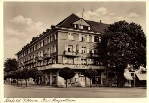 Ak Bad Mergentheim in Tauberfranken, Kurhotel Viktoria, Außenaufnahme