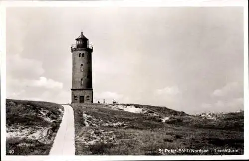 Ak Böhl Sankt Peter Ording, Leuchtturm