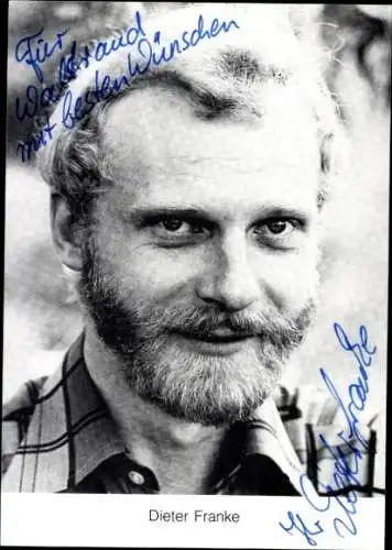 Ak Schauspieler Dieter Franke, Portrait, Autogramm