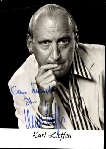 Ak Schauspieler Karl Lieffen, Portrait, Autogramm
