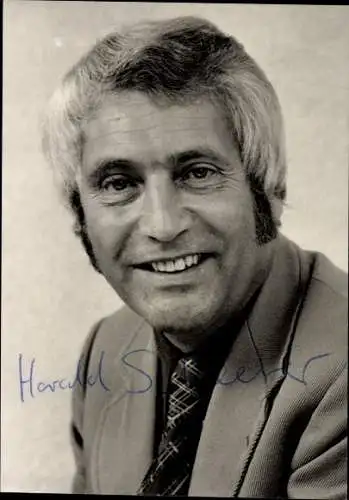 Ak Schauspieler Dr. Harald Scheerer, Portrait, Autogramm