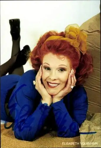 Ak Schauspielerin Elisabeth Volkmann, Portrait, Autogramm