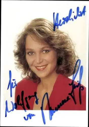 Ak Moderatorin Ramona Leiß, Portrait, Autogramm