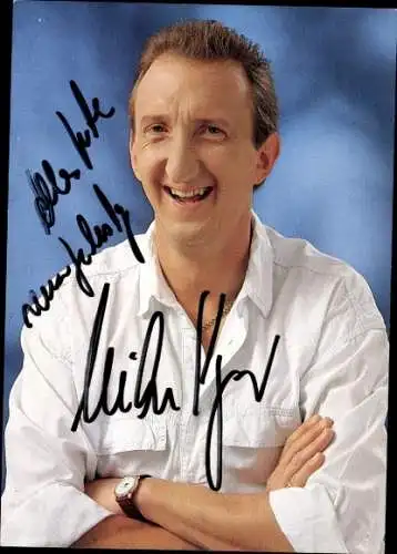 Ak Schauspieler und Sänger Mike Krüger, Portrait, Autogramm