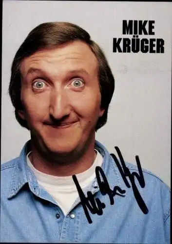 Ak Schauspieler und Sänger Mike Krüger, Portrait, Autogramm