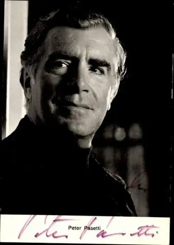 Ak Schauspieler Peter Pasetti, Portrait, Autogramm