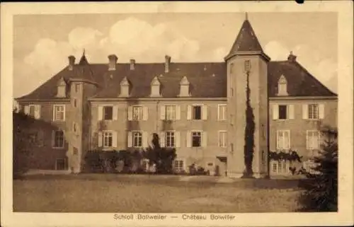 Ak Bollwiller Bollweiler Elsass Haut Rhin, Schloss