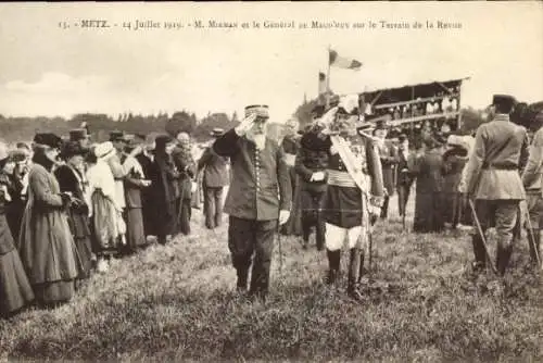 Ak Metz Moselle, 14 Juillet 1919, M. Mirman, Générale de Maud'Huy